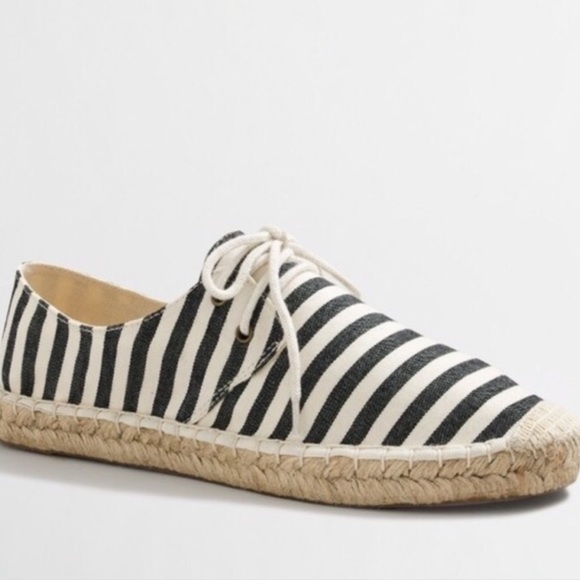 J. Crew Shoes - J. Crew Stripe Lace Espadrille